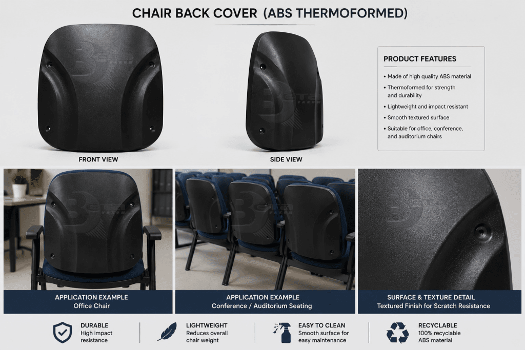 Back of Chair – ABS Thermoformed Plastic Chair Shell & Chair Back Cover | Beta Vakum