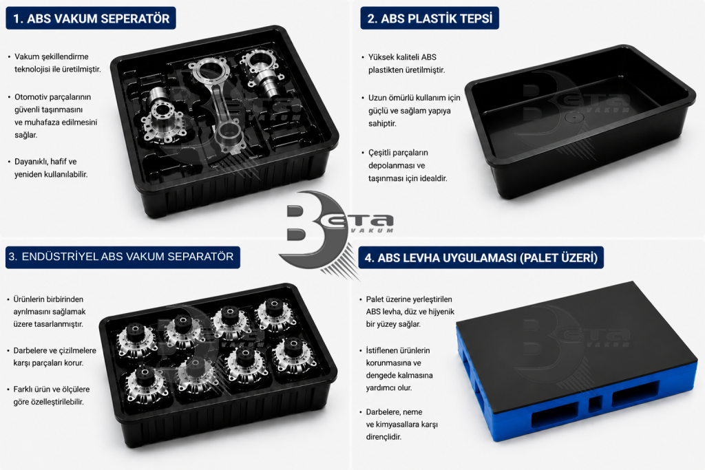 ABS vakum seperatör, plastik tepsi ve endüstriyel seperatör termoform üretimi - Beta Vakum
