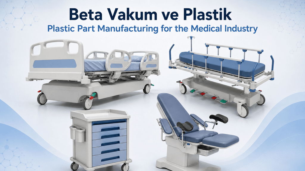 medical plastic manufacturer, hospital bed plastic parts, trays - beta vakum ve plastik
