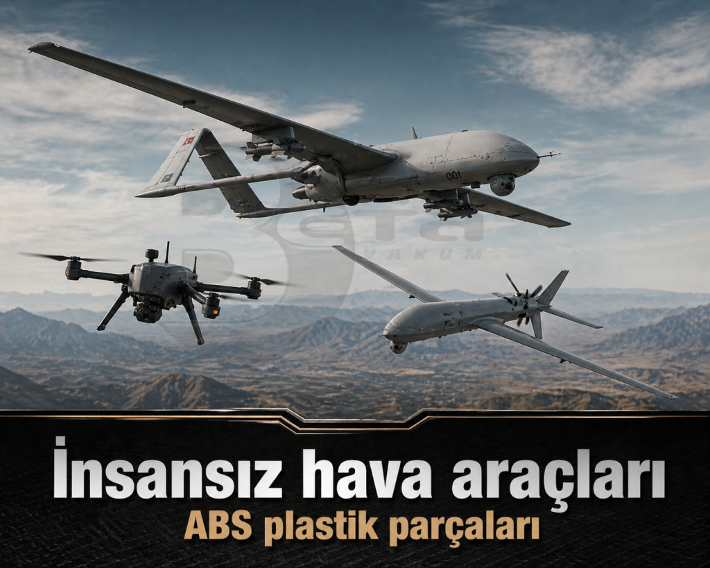 İnsansız hava aracı ABS plastik parça termoform üretimi - Beta Vakum