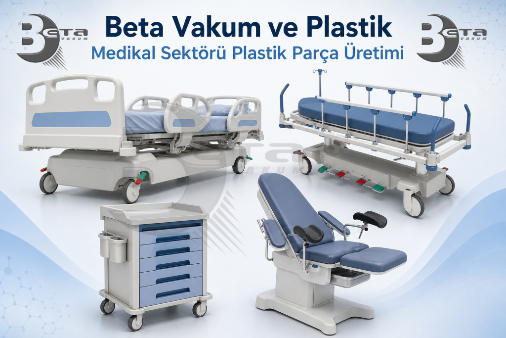 Medikal sektörü hastane ekipmanları ABS plastik parça termoform üretimi - Beta Vakum